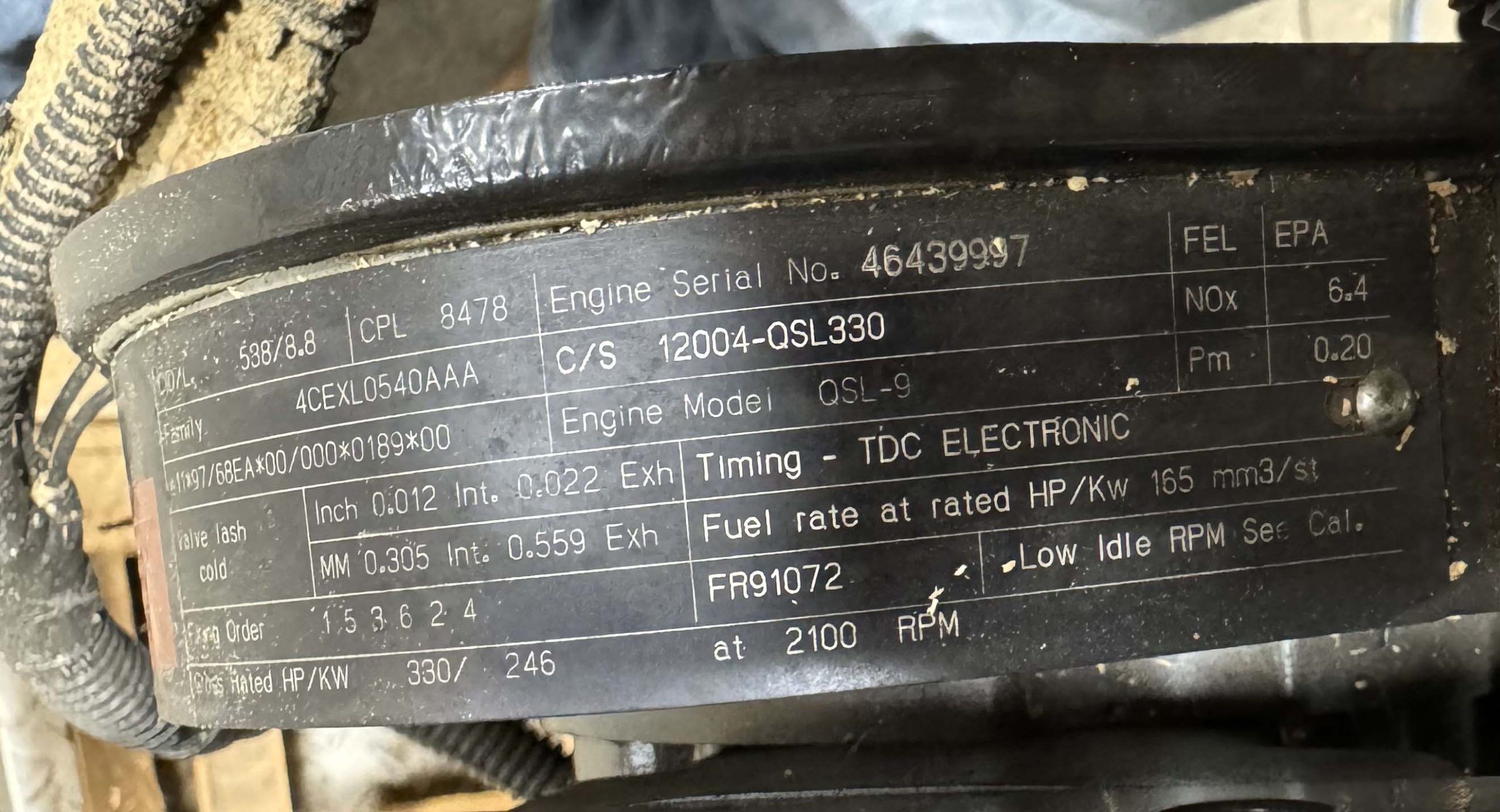 NEW OEM MASSEY FERGUSON 9790 COMBINE ENGINE - 71387730 - Image 6