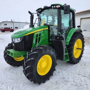 2023 JOHN DEERE 6120M MFWD TRACTOR W/ 137 HRS.